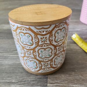 Orange and Turquoise Canaster